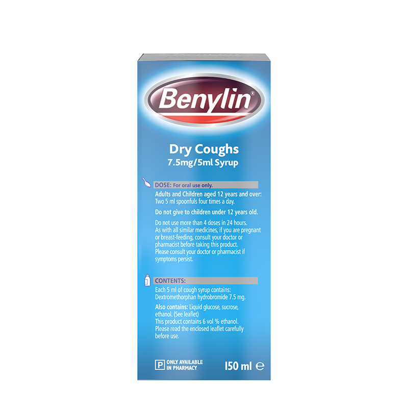 BENYLIN® Dry Coughs 7.5mg/5ml Syrup 150ml | Academy Plus